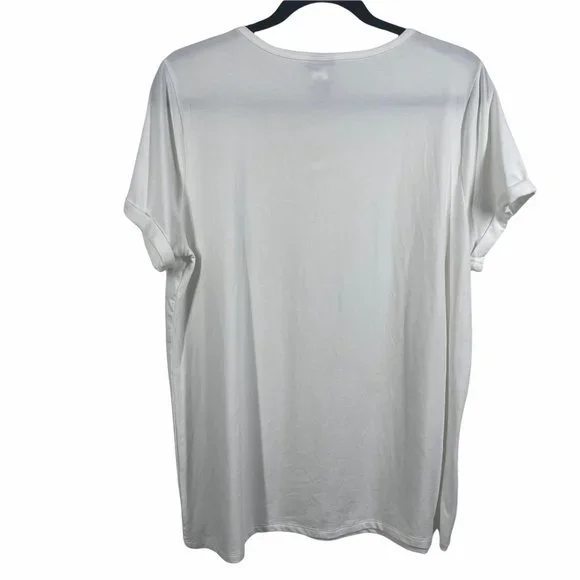 Torrid Embroidered Blouse 1X White Floral - Picture 3 of 8